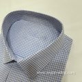 CVC checked long sleeve woven shirt for men